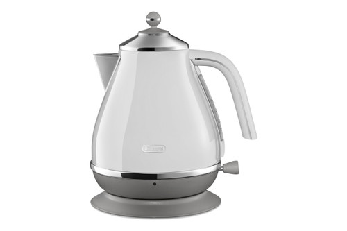 DeLonghi Icona Capitals Kettle - Sydney White | 1.7L, 360° Swivel Base, Retro Design - Limited Stock