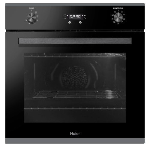 Haier Single 70L 8 Function Black Pyrolytic Oven