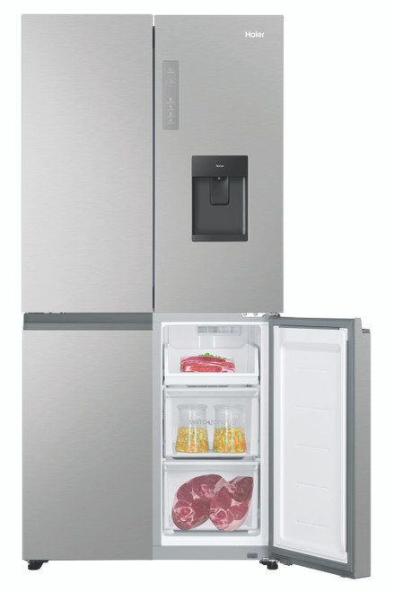 Haier 508L Quad Door Refrigerator - Satina Finish