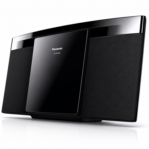 Panasonic SC-HC200GN-K Slim Stylish Compact Micro System | Bluetooth CD Stereo