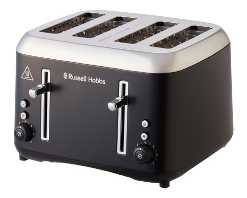 Russell Hobbs RHT514BLK Addison 4 Slice Toaster – Wide Slots & Browning Control Russell Hobbs RHT514BLK Addison 4 Slice Toaster – Wide Slots & Browning Control