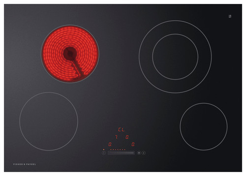 Fisher & Paykel CE754DTB1 75cm Series 5 Electric Cooktop – 4 Element