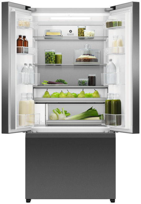 Fisher & Paykel RF505ANUB1 511L Series 7 French Door Refrigerator Freezer | Black Stainless Steel
