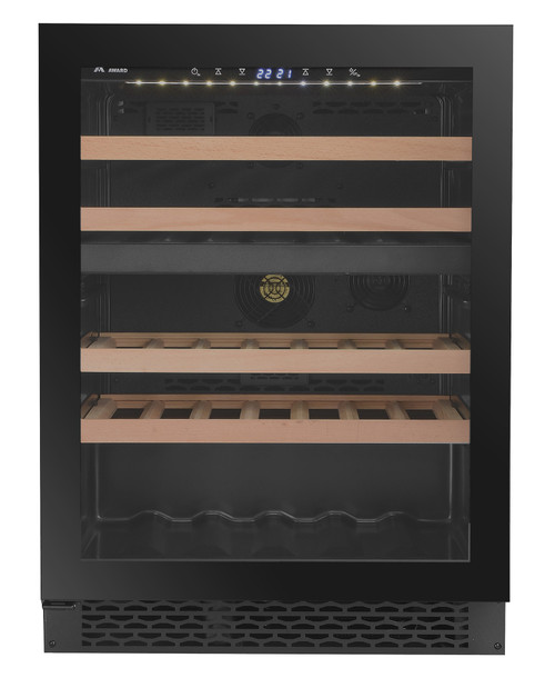 WCDZ60BL Award 60cm Undercounter Wine Cabinet – 39 Bottle Capacity