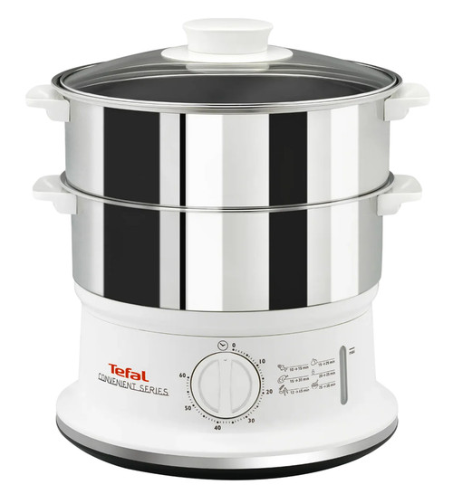 Tefal Convenience Series Food Steamer (VC1451) – Stainless Steel, 60 Min Timer