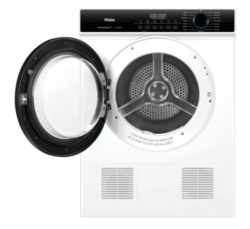 Haier 7kg Sensor Vented Dryer (HDV70AWW1) – 15 Programs, Reverse Tumble