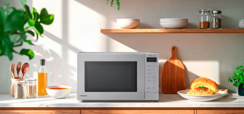 Panasonic 32L Inverter Microwave NN-ST67QS | 1100W Genius Sensor, Silver