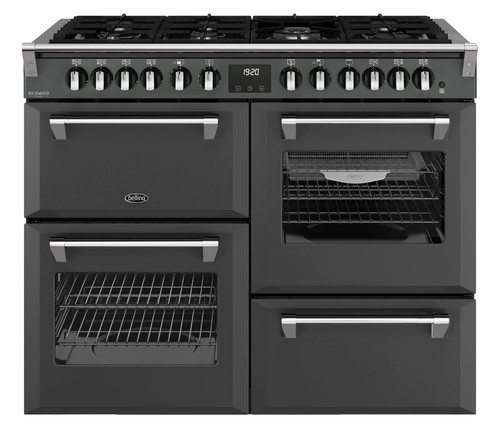Belling BRDX110DFAN Richmond Deluxe 110cm Dual Fuel Range Cooker – Anthracite, 4 Ovens