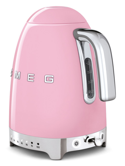 Smeg KLF04PKAU 1.7L Variable Temperature Electric Kettle | Pink