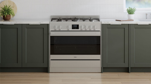 Haier HOR90S11MSX2 90cm Freestanding Gas Cooker | Air Fry | Steam Assist | Stainless Steel