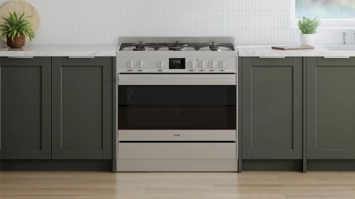 Haier HOR90S11MSX2 90cm Freestanding Gas Cooker | Air Fry | Steam Assist | Stainless Steel