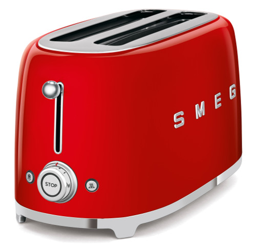 Smeg TSF02RDAU 4 Slice Toaster | Retro Style Red Toaster