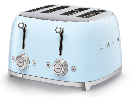 Smeg TSF03PBAU 50's Style 4 Slice Toaster | Pastel Blue | 2000W