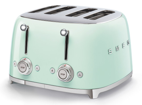 Smeg TSF03PGAU 50's Style 4 Slice Toaster | Pastel Green | 2000W