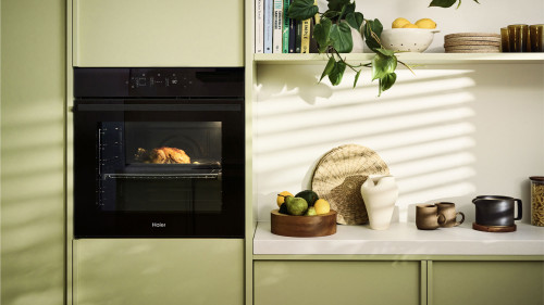 Haier 60cm Built-in Pyrolytic Oven 76L | Air Fry, Steam Assist & Wi-Fi