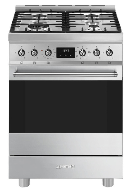 Smeg Classic 60cm Dual Fuel Freestanding Cooker with Gas Cooktop | CS6GMXA2