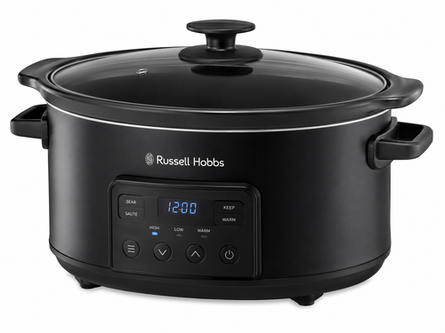 Russell Hobbs 6L Searing Slow Cooker Matte Black RHSC650BLK