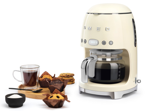 SMEG 50's Style Drip Coffee Machine Cream DCF02CRAU