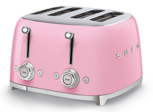 Smeg 50's Style 4 Slice Toaster Pink