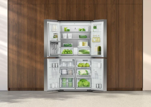 Fisher & Paykel 627L Series 7 Quad Door Ice & Water Refrigerator Stainless Steel
