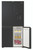 Haier 508L Quad Door Refrigerator - Black Finish
