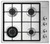 Fisher & Paykel CG604CLPX2 60cm 4-Burner LPG Gas Cooktop – Stainless Steel
