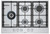 Bosch Series 6 75cm 5 Burner Gas Cooktop - Stainless Steel