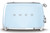Smeg TSF03PBAU 50's Style 4 Slice Toaster | Pastel Blue | 2000W