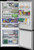 Beko BBMB445PX 455L Bottom Mount Fridge Freezer