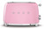 Smeg 50's Style 2 Slice Toaster Pink