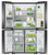 Fisher & Paykel 627L Series 7 Quad Door Ice & Water Refrigerator Black Stainless Steel