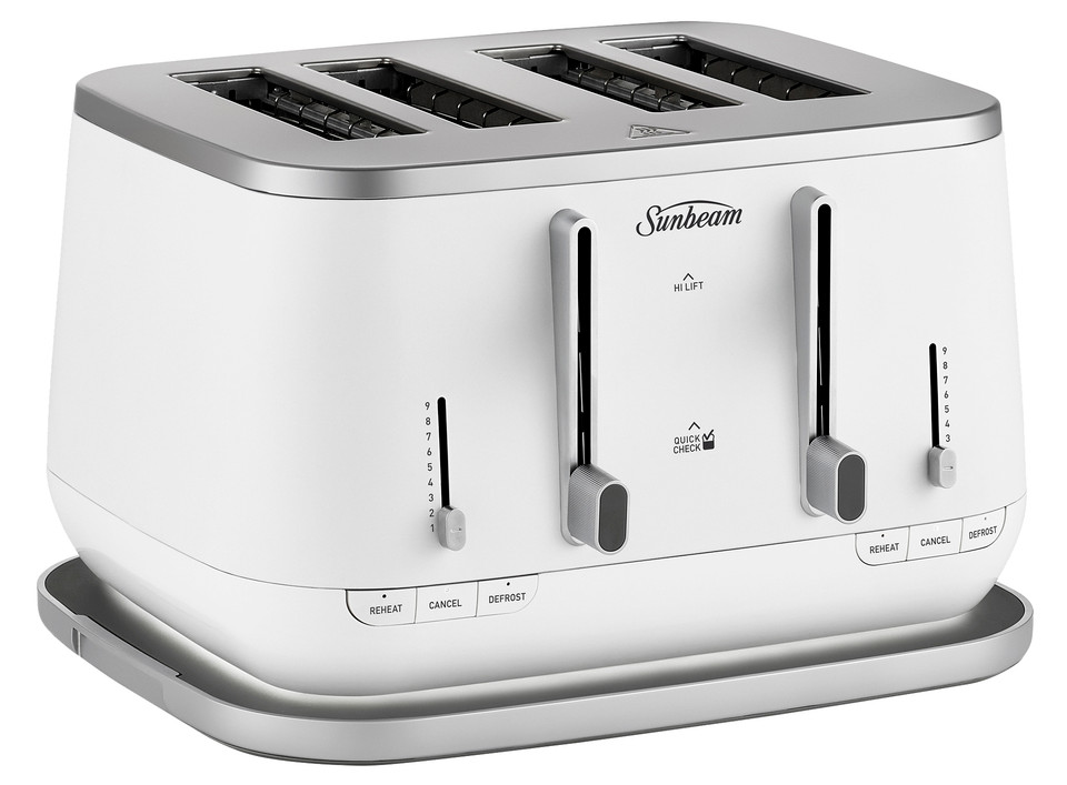Sunbeam Alinea 4 Slice Toaster White Magness Benrow