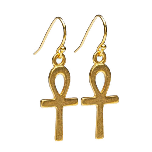 ANKH GOLD EARRINGS