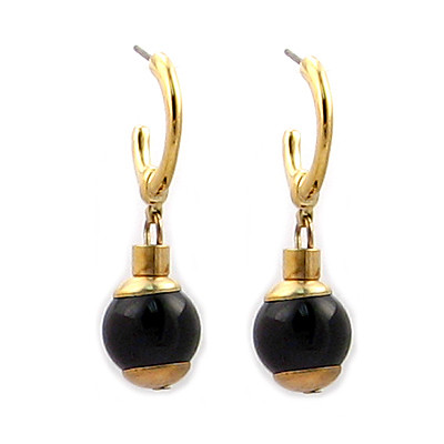 MIDDLE KINGDOM BLACK ONYX EARRINGS
