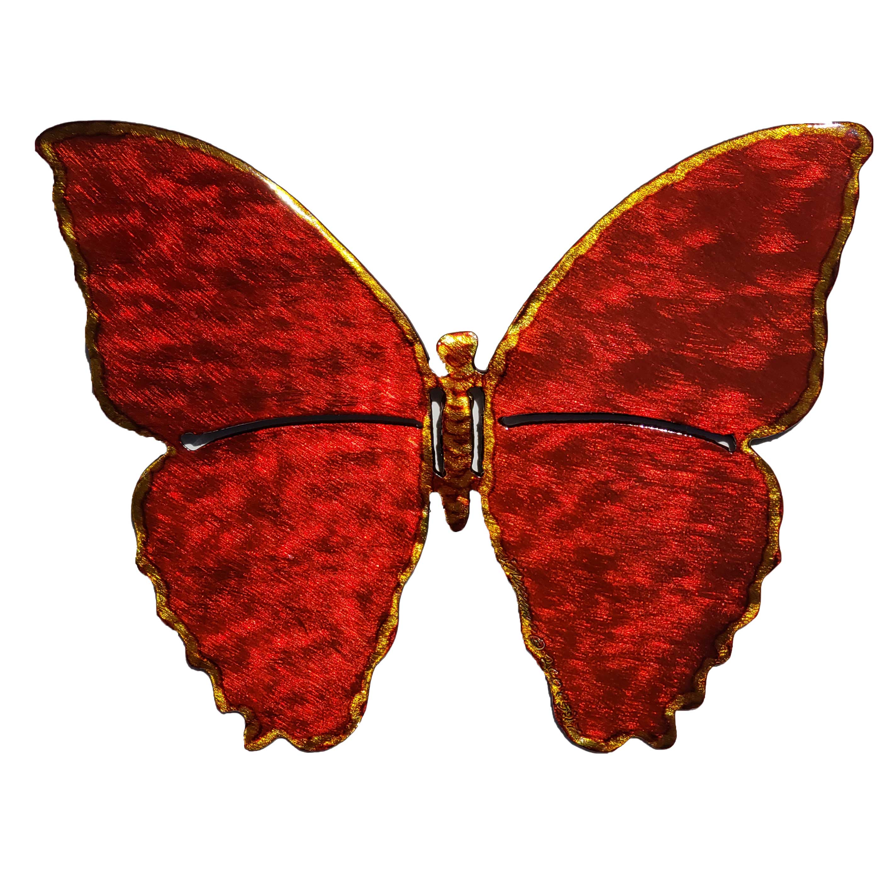 Butterfly Art by David Broussard is eye-catching metal art.