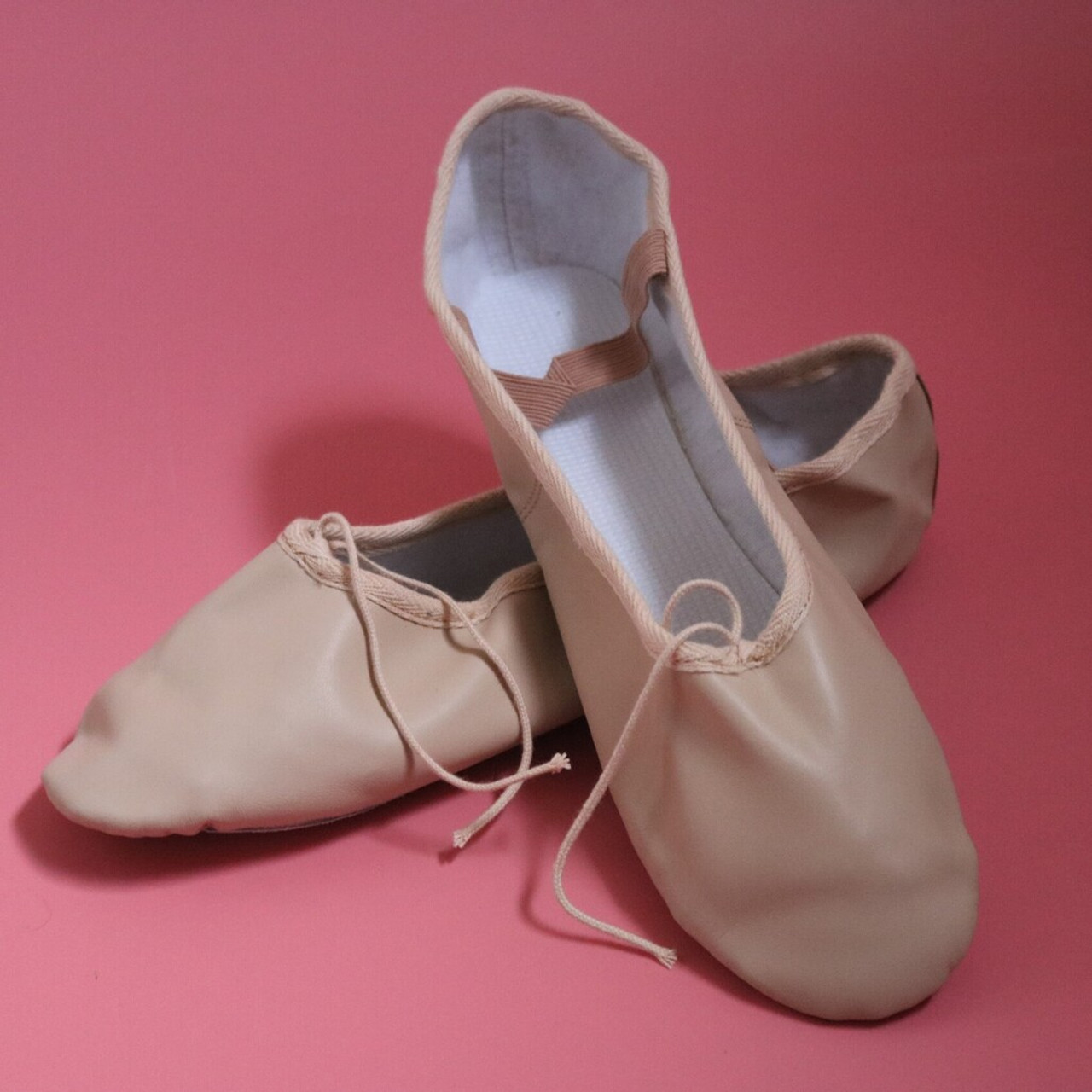 Roch valley split sole satin ballet shoe- Pink - Dance Store