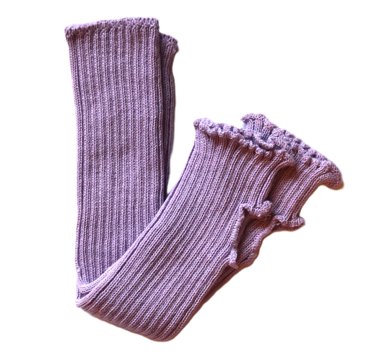 Papillon Lilac Knitted Stirrup Legwarmers
