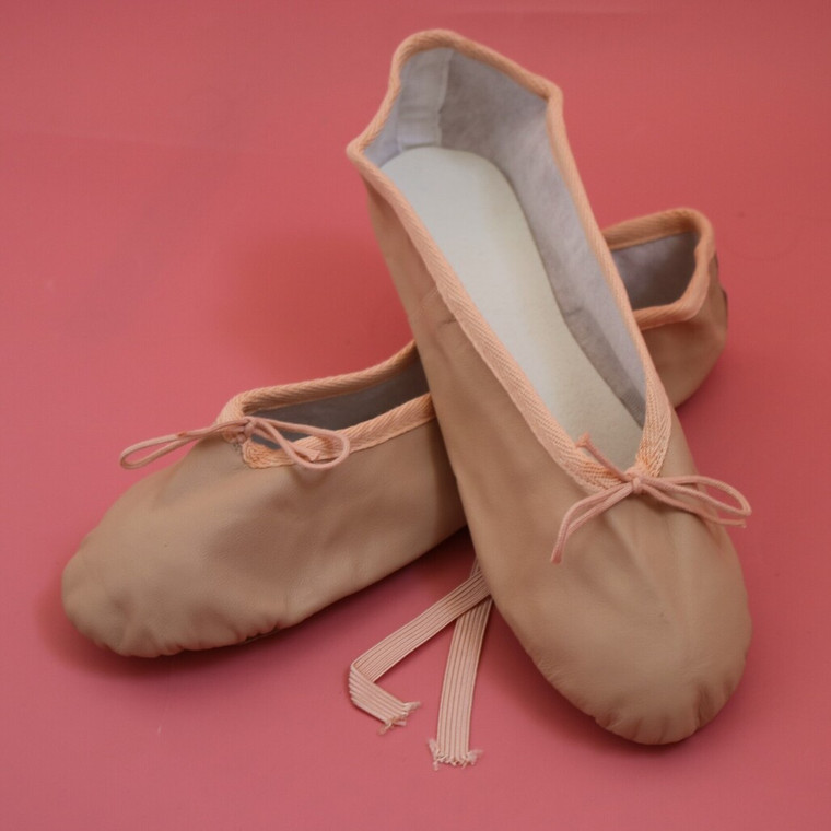 Freed Of London Full Foot Pink Leather Adult Ballet Shoes NARROW Accolade