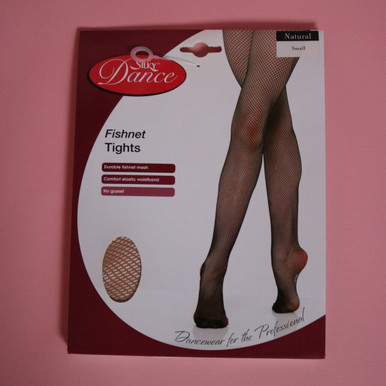 Scarlet By Silky Diamante Fishnet Tights in Black and Natural - Medium