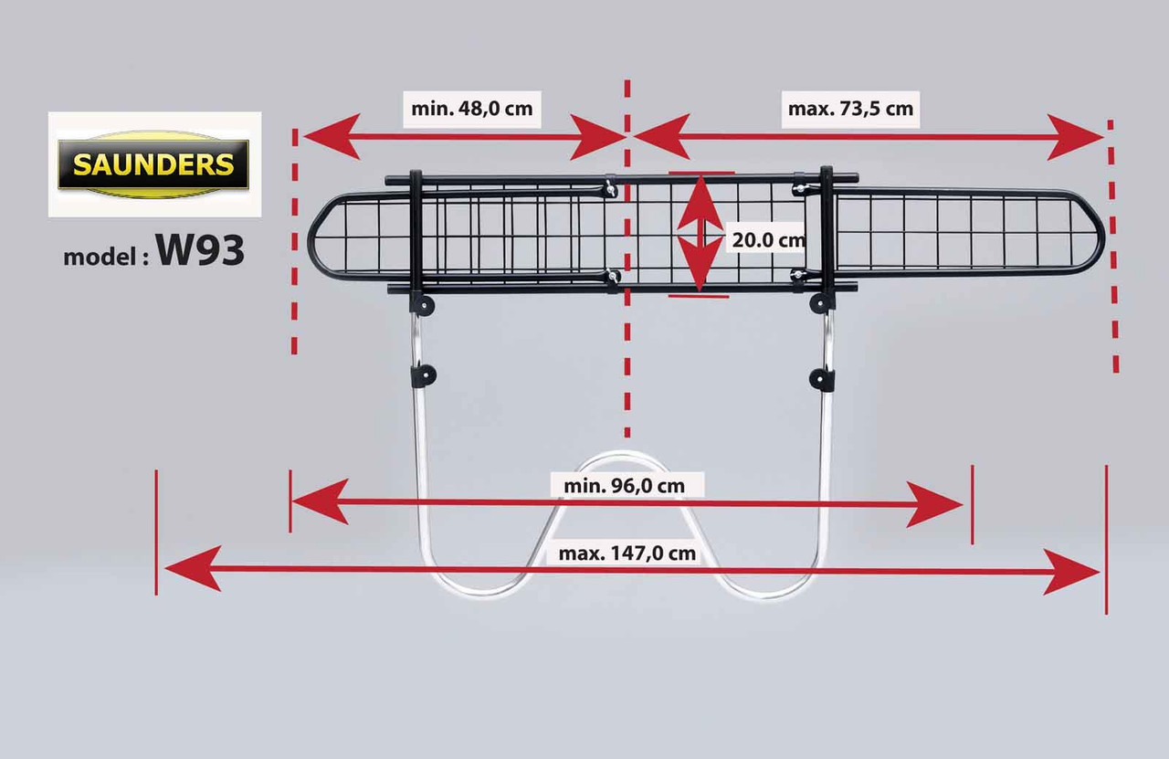 Saunders W93 Dog Guard For Proton Satria 2007 onwards