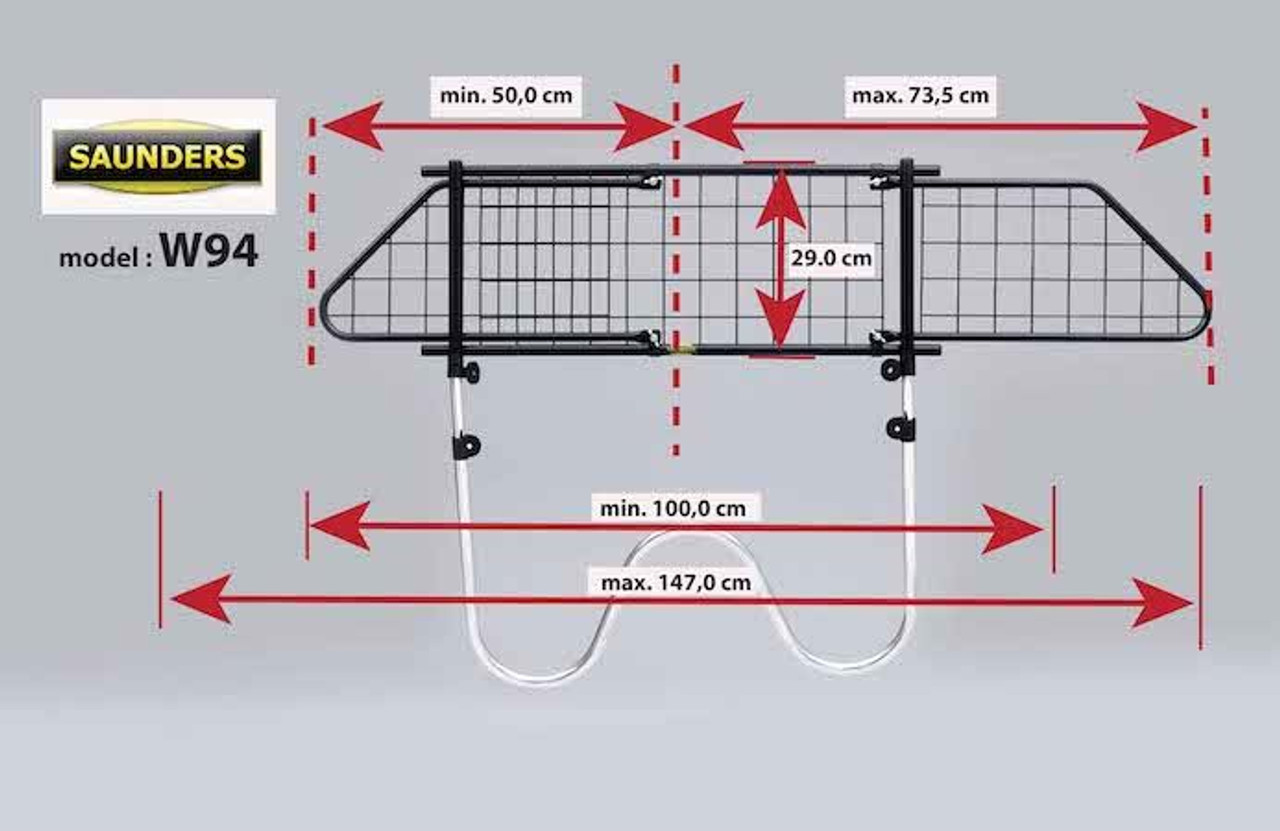 Saunders W94 Dog Guard For Renault Twingo 2007 onwards