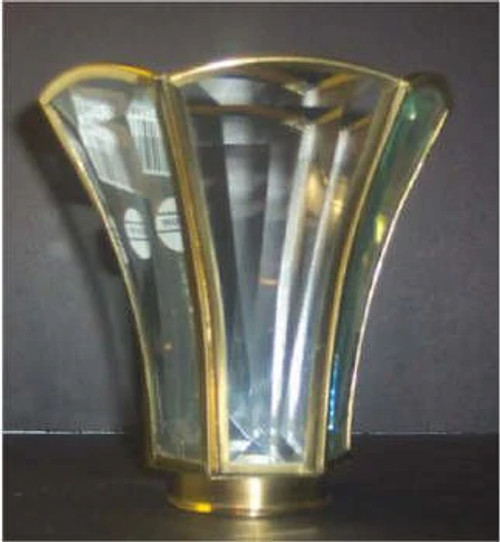 81196 Fitter Beveled Glass Scalloped Shade