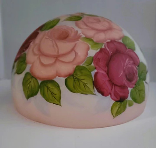 64715 Pink And Burgundy Roses Dome