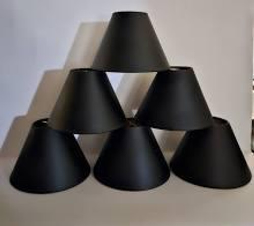 Elegant Black Parchment Chandelier Set Elegant Black Parchment Chandelier Set