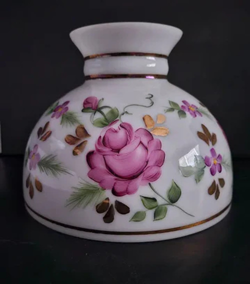 34122 10 inch Hand Painted Roses With Gold Trim 34122 10 inch Hand Painted Roses With Gold Trim