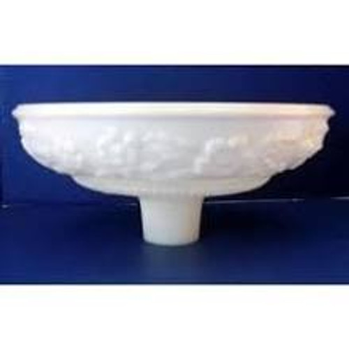 60143 Opal Torchiere Lamp Shade With Embossed Flowers