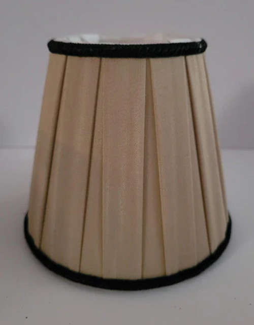 Beige Silk Box Pleat Chandelier Shades Beige Silk Box Pleat Chandelier Shades