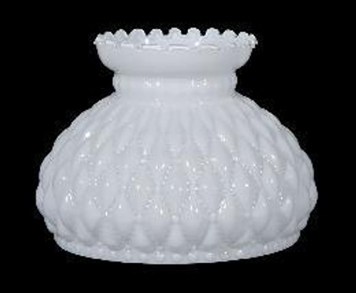 B00660 White Opal Quilted Student Lamp Shades B00660 White Opal Quilted Student Lamp Shades
