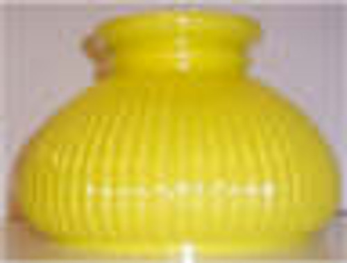 62263 Yellow Ribbed Student Lamp Shades
