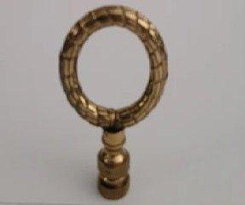 59519 Polished & Lacquered brass Wreath Lamp Finial 59519 Polished & Lacquered brass Wreath Lamp Finial